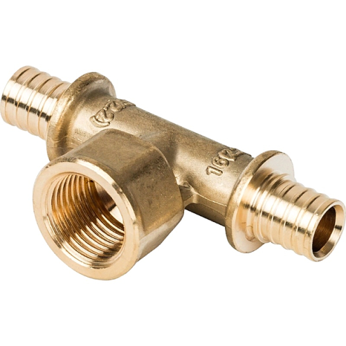 Тройник аксиальный 20Х1/2Х20 внутр. для сшитого полиэтилена VER-PRO