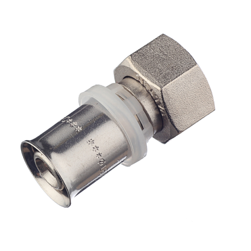 Пресс муфта для металлопласта с накидной гайкой 16Х1/2 внут. VER-PRO