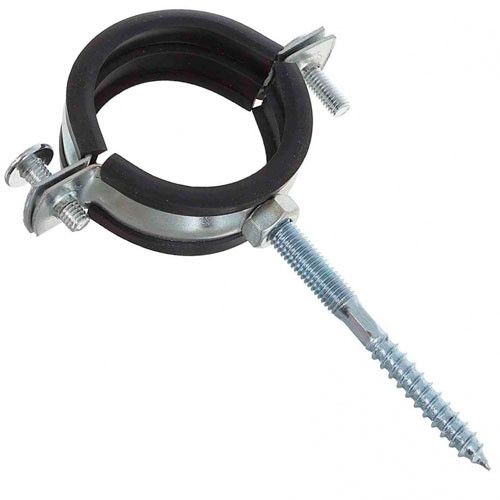 Хомут металлический с резинкой 3/4 (25-29 мм)