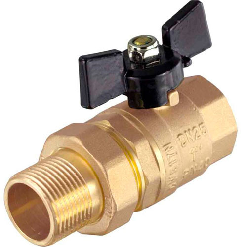 Кран шаровой с американкой 3/4 бабочка (Millennium)