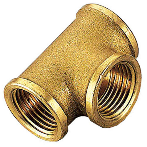Тройник 1/2 внутренняя резьба латунь