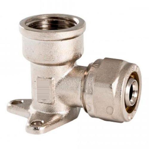 Уголок с креплением металлопласт 16-1/2 внутренняя резьба