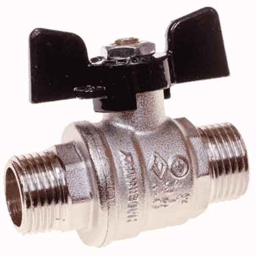 Кран шаровый 1/2 ш/ш бабочка (Millennium)