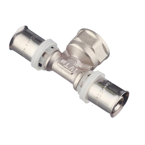 Пресс тройник для металлопласта 20Х3/4Х20 внут. VER-PRO