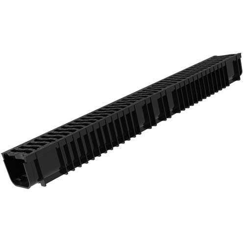 Лоток пластиковый SteePlain DN100 H100 А15 с решеткой пластиковой Steelot