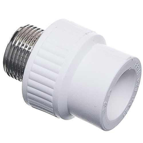 Муфта прямая с нар/рез. 20-3/4 (полипропилен)