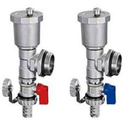 Тройник коллекторный со сливным клапаном и воздухоотводчиком 1 (пара)