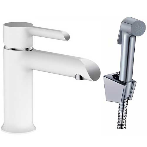 Гигиенический душ HAIBA 12805-8 cо смесителем для раковины, хром