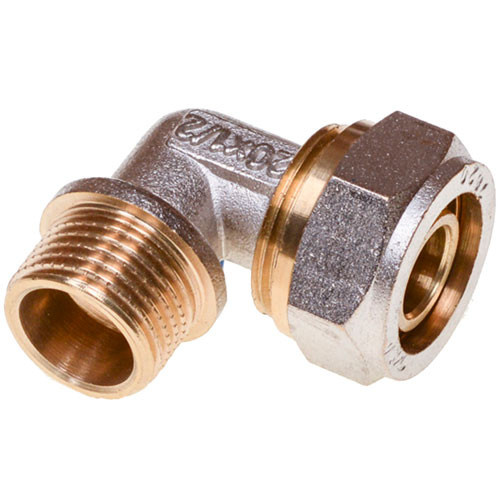 Уголок металлопласт 20-3/4 наружная резьба