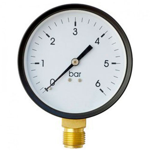 Манометр вертикальный 1/4 (50/6 бар) TIM