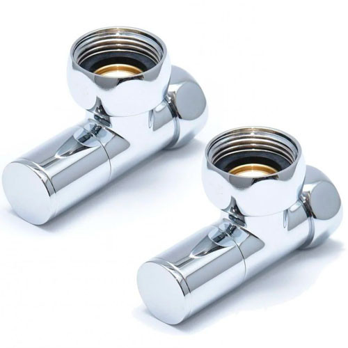 Вентиль запорный угловой для полотенцесушителя (пара)