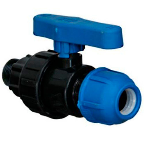 Кран ПНД 20х1/2 (наружная резьба)